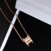 Bvlgari B.ZERO1 Necklace Spring Rose gold with side diamonds (Only 1 pcs of free zone each order)