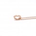 Hermes HERMÈS Pop H Necklace Pendant White/Rose Gold (Only 1 pcs of free zone each order)