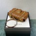 Gucci GG Marmont Small, 22, Brown, Gold Hardware, Size: 22x13x6cm, Model: 446744