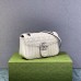 Gucci GG Marmont Geometric Medium, 26, White, Silver Hardware, Size: 26x15x7cm, Model: 443497