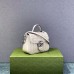 Gucci GG Marmont Geometric Small, 21, White, Silver Hardware, Size: 21x15.5x8cm, Model: 583571