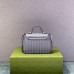 Gucci GG Marmont Geometric Small, 21, Grey, Silver Hardware, Size: 21x15.5x8cm, Model: 583571