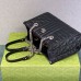 Gucci GG Marmont Geometric Medium, 26.5, Black, Silver Hardware, Size: 26.5x19x11cm, Model: 681483