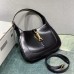 Gucci Jackie 1961, Full Leather, Imported Italian Leather, Small 27.5cm, Black, Gold Hardware, Size: 27.5x19x4cm, Model: 636706