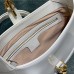Gucci Jackie 1961, Full Leather, Imported Italian Leather, Small 27.5cm, White, Gold Hardware, Size: 27.5x19x4cm, Model: 636706