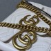 Gucci GG Marmont 18cm, Square, White, Gold Hardware, Size: 18x13.5x8cm, Model: 739682