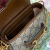 Gucci Horsebit 1955 Super Mini, 12, Monogram, Brown, Gold Hardware, Size: 12x9x4cm, Model: 699760