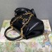 Gucci Horsebit 1955, New Full Leather, Black, Gold Hardware, Size: 22x16x10.5cm, Model: 703848