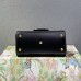 Gucci Horsebit 1955, New Full Leather, Black, Gold Hardware, Size: 22x16x10.5cm, Model: 703848