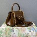 Gucci Horsebit 1955, New Full Leather, Brown, Gold Hardware, Size: 22x16x10.5cm, Model: 703848