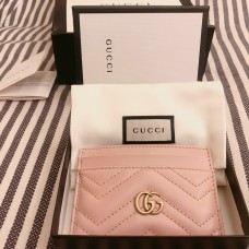 Gucci GG Marmont Card Holder, Pink