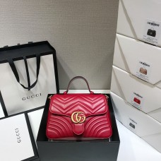 Gucci GG Marmont Mini, 26.5, Red, Model: 498110, Size: 26.5x20x9cm
