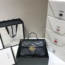 Gucci GG Marmont Mini, 26.5, Black, Model: 498110, Size: 26.5x20x9cm