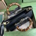 Gucci Bamboo Diana, Black, Full Leather, Model: 735153, Size: 27x15.5x11cm