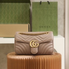 Gucci GG Marmont, 26cm, Pink, Model: 443497, Size: 26x15x7cm