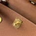 Hermes Hermès Kelly 28cm Togo Ck.37 Golden Brown Waxed Thread Gold Hardware Hand-Stitched