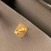 Hermes Hermès Kelly 28cm Togo Ck18 Elephant Grey Waxed Thread Gold Hardware Hand-Stitched