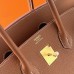 Hermes Hermès Birkin 35cm Togo Ck37 Golden Brown Waxed Thread Gold Hardware Hand-Stitched