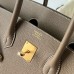 Hermes Hermès Birkin 35cm Togo Ck18 Elephant Grey Waxed Thread Gold Hardware Hand-Stitched