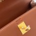 Hermes Hermès Kelly 25cm Barenia Smooth Grain Saddle Leather Waxed Thread Gold Hardware Hand-Stitched