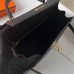 Hermes Hermès Kelly 25cm Epsom Ck89 Black Waxed Thread Gold Hardware Hand-Stitched