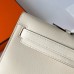 Hermes Hermès Kelly Cut 31cm Swift Imported Plain Leather I2 Cream White Waxed Thread Gold Hardware Hand-Stitched