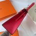 Hermes Hermès Kelly 25cm Epsom Q5 National Flag Red Waxed Thread Gold Hardware Hand-Stitched