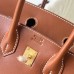 Hermes Hermès Birkin 25cm Swift Barenia Smooth Grain Saddle Leather Ck37 Golden Brown Waxed Thread Gold Hardware Out of Stock Hand-Stitched