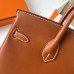 Hermes Hermès Birkin 25cm Swift Barenia Smooth Grain Saddle Leather Ck37 Golden Brown Waxed Thread Gold Hardware Out of Stock Hand-Stitched