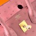 Hermes Hermès Birkin 25cm Kk Ostrich Leather Ck94 Ceramic Pink Waxed Thread Gold Hardware Out of Stock Hand-Stitched