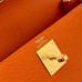 Hermes Hermès Kelly 28cm Epsom Ck93 Orange Waxed Thread Gold Hardware Out of Stock Hand-Stitched