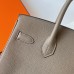 Hermes Hermès Birkin 30cm Togo M8 Asphalt Grey Waxed Thread Silver Hardware Hand-Stitched