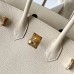Hermes Hermès Birkin 25cm Togo Ck10 Milk White Waxed Thread Gold Hardware Hand-Stitched