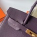 Hermes Hermès Birkin 30cm Togo 59 Grape Purple Waxed Thread Gold Hardware Hand-Stitched