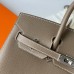 Hermes Hermès Birkin 25cm Sellier External Stitching Epsom Ck18 Elephant Grey Waxed Thread Silver Hardware Hand-Stitched