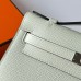 Hermes Hermès Mini Kelly 22cm Epsom 0S Bubble Green Waxed Thread Silver Hardware Hand-Stitched