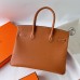 Hermes Hermès Birkin 30cm Epsom Ck37 Golden Brown Waxed Thread Gold Hardware Hand-Stitched