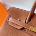 Hermes Hermès Birkin 30cm Togo Ck37 Golden Brown Waxed Thread Gold Hardware Hand-Stitched