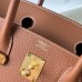 Hermes Hermès Birkin 30cm Togo Ck37 Golden Brown Waxed Thread Gold Hardware Hand-Stitched
