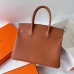 Hermes Hermès Birkin 30cm Togo Ck37 Golden Brown Waxed Thread Gold Hardware Hand-Stitched