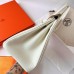 Hermes Hermès Birkin 25cm Togo 0T Mushroom White Waxed Thread Silver Hardware Hand-Stitched