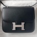 Hermes Hermès Constance 19cm Epsom Ck89 Black Waxed Thread Silver Hardware Hand-Stitched