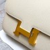 Hermes Hermès Constance 19cm Epsom Mirror Style Ck10 Milk White Waxed Thread Gold Hardware Hand-Stitched