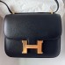 Hermes Hermès Constance 19 Mirror Style Epsom Waxed Thread Black Gold Hardware Hand-Stitched