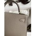 Hermes Hermès Mini Kelly 19cm Imported Epsom Leather Asphalt Grey Gold Hardware Hand-Stitched