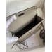 Hermes Hermès Mini Kelly 19cm Imported Epsom Leather Asphalt Grey Silver Hardware Hand-Stitched