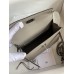 Hermes Hermès Mini Kelly 19cm Imported Epsom Leather Asphalt Grey Silver Hardware Hand-Stitched