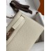 Hermes Hermès Mini Kelly 19cm Imported Epsom Leather Milk Tea Brown Inner Stitching Heart Red Rose Gold Hardware Hand-Stitched