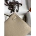 Hermes Hermès Mini Kelly 19cm Imported Epsom Leather Dove Grey Gold Hardware Hand-Stitched