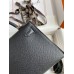 Hermes Hermès Mini Kelly 19cm Imported Epsom Leather Black Gold Hardware Hand-Stitched